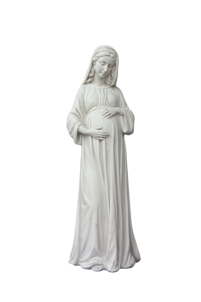 Virgen Dulce Espera  - 20 cm en Resina