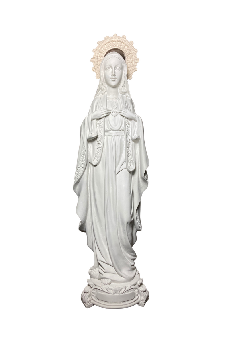 Inmaculado Corazón de María Blanco - 30 cm