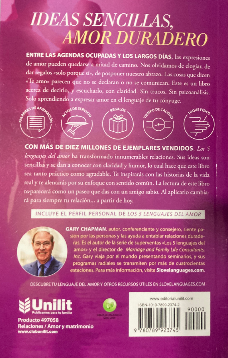 Los cinco Lenguajes del Amor - bolsillo