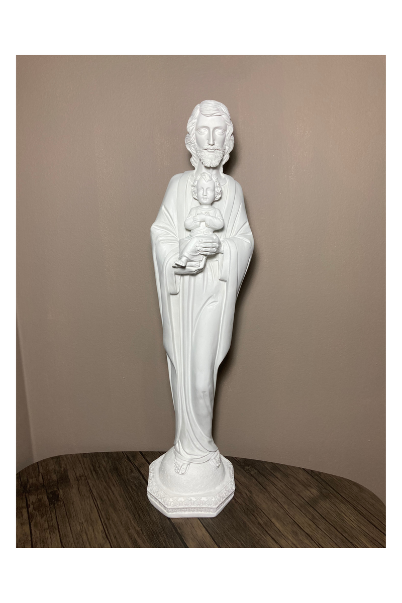 San José Estilizado Blanco resina - 53 cm