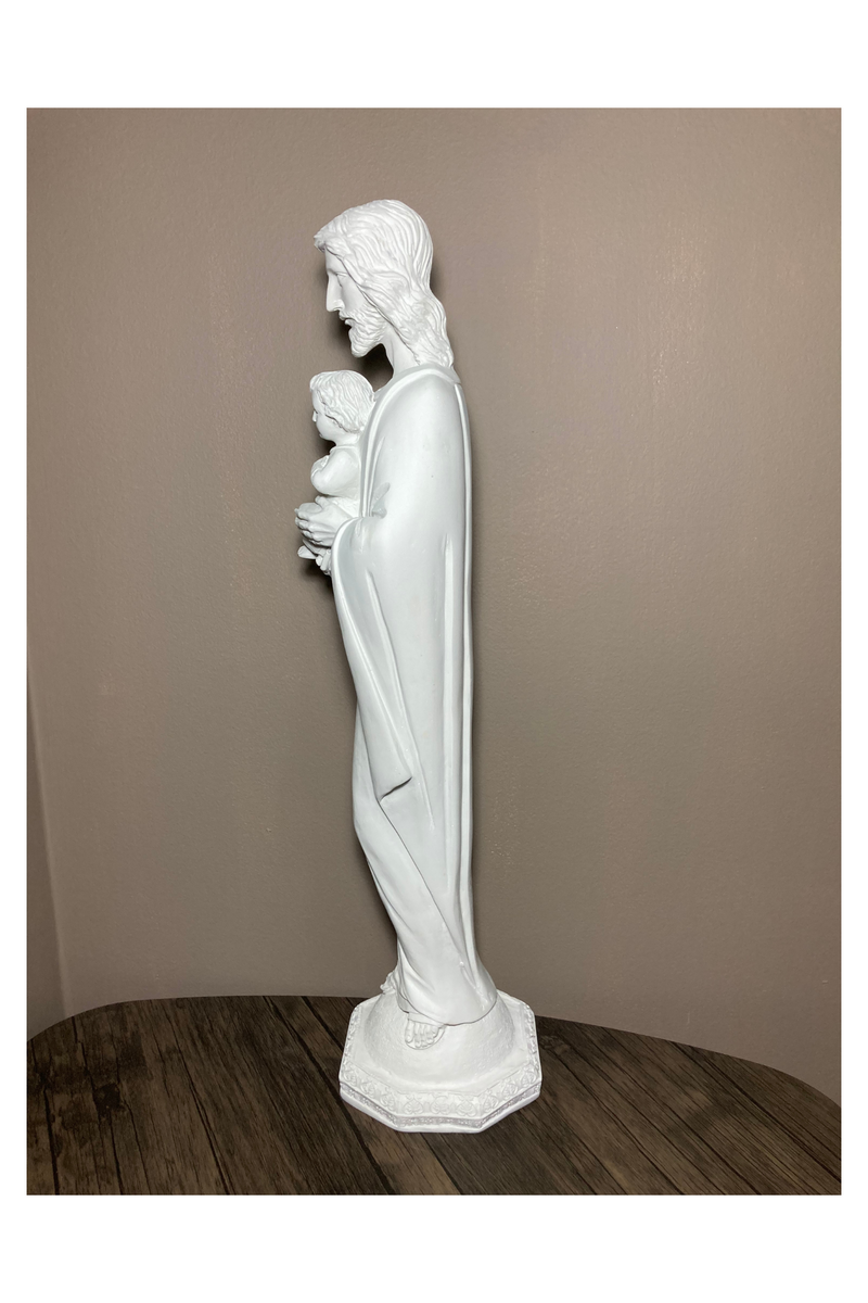 San José Estilizado Blanco resina - 53 cm