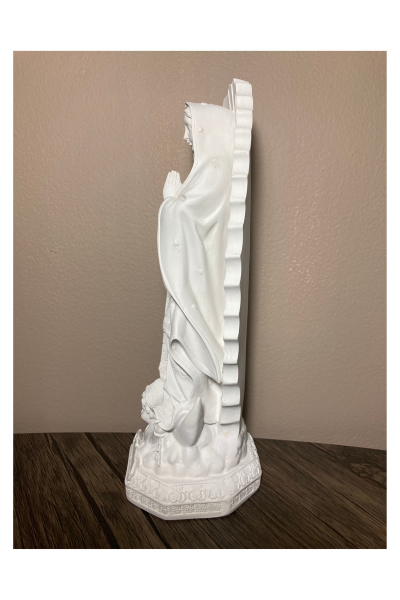 Virgen de Guadalupe Blanca - 20 cm